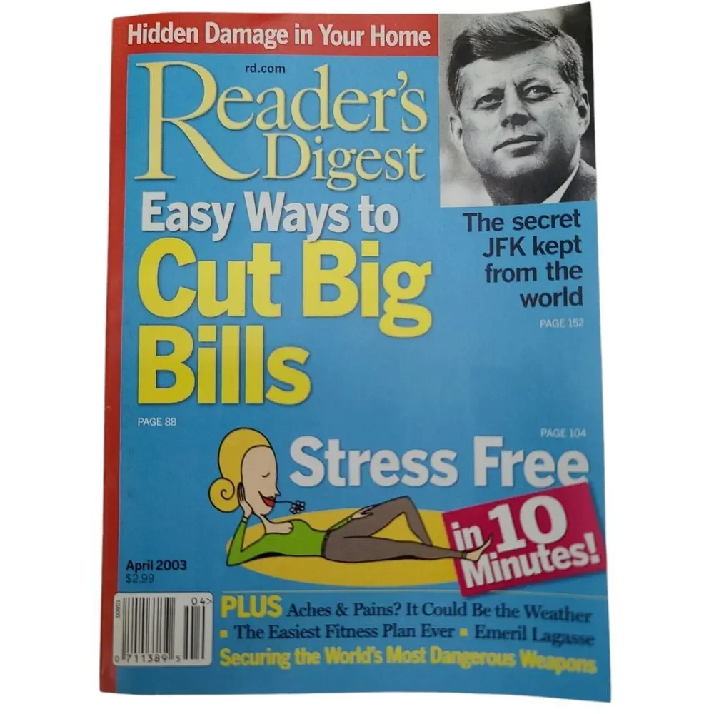 Readers Digest Magazines 34 Issues 2003 - 2009 Vintage Celebrity Health Politics
